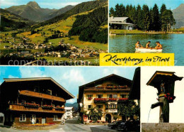 72903694 Kirchberg Tirol Mit Rettenstein Badesee Strassenmotiv Hotel Daxer Dorfb - Andere & Zonder Classificatie