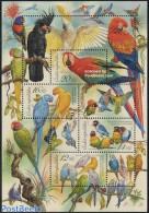 Czech Republic 2004 Parrots S/s, Mint NH, Nature - Birds - Parrots - Autres & Non Classés