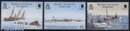 British Antarctica 2000 Antarctic Expedition 3v, Mint NH, Science - Transport - The Arctic & Antarctica - Ships And Bo.. - Bateaux