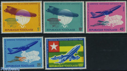 Togo 1964 Air Togo 5v, Mint NH, Transport - Aircraft & Aviation - Vliegtuigen