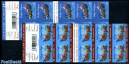 Belgium 2010 Christmas 2 Foil Booklets, Mint NH, Religion - Christmas - Stamp Booklets - Ongebruikt