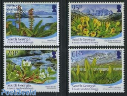 South Georgia / Falklands Dep. 2011 Flora 4v, Mint NH, Nature - Flowers & Plants - Other & Unclassified