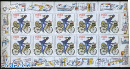 Germany, Federal Republic 1995 Stamp Day M/s, Mint NH, Sport - Cycling - Post - Stamp Day - Nuevos