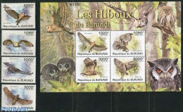 Burundi 2011 Owls 4v + S/s, Mint NH, Nature - Birds - Birds Of Prey - Owls - Other & Unclassified