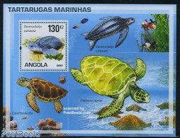 Angola 2007 Turtles S/s, Mint NH, Nature - Reptiles - Turtles - Angola