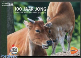 Netherlands 2013 100 Years Burgers Zoo, Prestige Booklet, Mint NH, Nature - Animals (others & Mixed) - Birds - Cat Fam.. - Ongebruikt