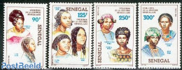 Senegal 1986 Hair Dressings 4v, Mint NH, Various - Costumes - Kostums