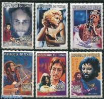 Chad 1996 Populair Music 6v, Mint NH, Performance Art - Music - Popular Music - Sonstige & Ohne Zuordnung