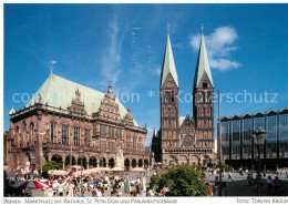72903387 Bremen Rathaus Marktplatz Sankt Petri Dom Parlamentsgebaeude Arbergen - Bremen