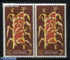 South Africa 1966 3c, Pair, Stamp Out Of Set, Mint NH, Health - Food & Drink - Ongebruikt