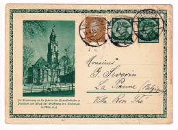 Postal Stationery 1933 Wiesbaden Deutschland Ganzsache + Briefmarke Friedrich Der Große - Storia Postale