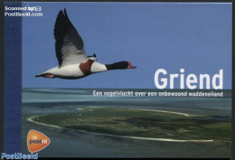 Netherlands 2016 Birds From Griend Island Prestige Booklet, Mint NH, Nature - Birds - Ducks - Stamp Booklets - Neufs