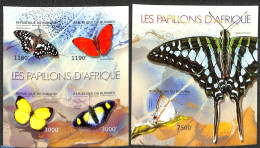 Burundi 2012 Butterflies 2 S/s, Imperforated, Mint NH, Nature - Butterflies - Andere & Zonder Classificatie