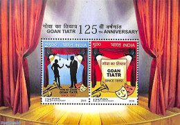 India 2018 Goan Tiatr S/s, Mint NH, Performance Art - Theatre - Unused Stamps