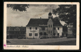 AK Landsberg Bei Halle, Rathaus Mit Strasse  - Halle (Saale)