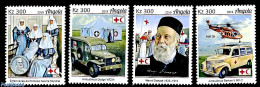 Angola 2019 Henri Dunant 4v, Mint NH, Health - Transport - Red Cross - Helicopters - Croce Rossa