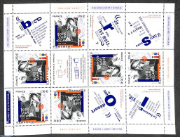 France 2020 Boris Vian M/s, Mint NH, Art - Authors - Handwriting And Autographs - Unused Stamps