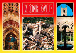 72902805 Monreale Fliegeraufnahme Basilika Inneres Kreuzgang Italien - Autres & Non Classés