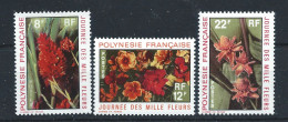 Polynésie N°83/85** (MNH) 1971 - Fleurs - Unused Stamps