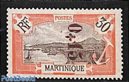 Martinique 1924 0.15 On 30c Red/brown, Stamp Out Of Set, Unused (hinged), Transport - Ships And Boats - Schiffe