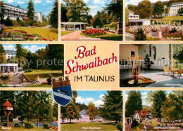 72902744 Bad Schwalbach Kurhotel Weinbrunnen Kurpark Badehaus Golfplatz Stahlbru - Bad Schwalbach