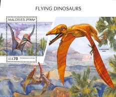 Maldives 2018 Flying Dinosaurs S/s, Mint NH, Nature - Prehistoric Animals - Prehistorics