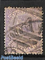 Sri Lanka (Ceylon) 1883 16c, WM Crown-CA, Fiscal Used, Used Or CTO - Sri Lanka (Ceilán) (1948-...)