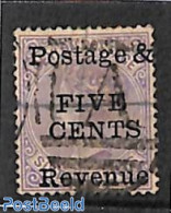 Sri Lanka (Ceylon) 1885 5c On 16c, Used, Used Or CTO - Sri Lanka (Ceylan) (1948-...)