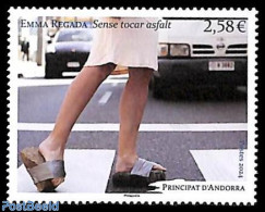 Andorra, French Post 2024 Emma Regada 1v, Mint NH, Transport - Automobiles - Art - Fashion - Neufs