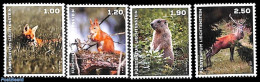 Liechtenstein 2024 Animals 4v S-a, Mint NH, Nature - Animals (others & Mixed) - Deer - Nuovi