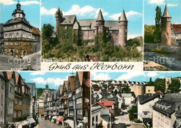 72901994 Herborn Hessen Rathaus Schloss Dillturm Hauptstrasse Kath Kirche Schlos - Herborn