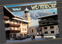 72901807 Westendorf Tirol Kirche Gasthaus Westendorf - Andere & Zonder Classificatie