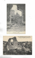 55 - Lot De 2 Cartes Postales D' AVOCOURT ( Meuse ) - 1° L' Eglise - 2° Ruines De L' église - Other & Unclassified