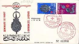 Maroc Al Maghrib 0506/07 Fdc Croissant-Rouge, Croix-Rouge, Red Lion And Sun Society Iran - Red Cross