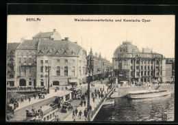 AK Berlin, Weidendammerbrücke Und Komische Oper Aus Der Vogelschau  - Mitte