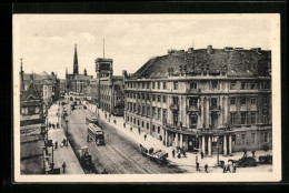 AK Berlin, Mühlendamm, Sparkasse Und Petrikirche, Strassenbahn  - Mitte