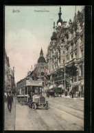 AK Berlin, Friedrichstrasse Mit Omnibus Richtung Hallesches Tor  - Mitte