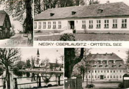 72901225 See Niesky Dorfstrasse Kindergarten Dorfteich Genesungsheim Heideland   - Niesky