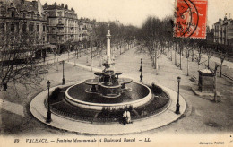 Valence Fontaine Monumentale Et Boulevard Bancel - Valence