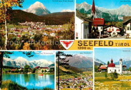 72900905 Seefeld Tirol Hohe Munde Ortsmotiv Wildsee Wetterstein Hocheder Seekirc - Sonstige & Ohne Zuordnung