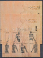 PORTUGAL 2014 500TH BIRTH ANNIVERSARY OF ANDREAS VESALIUS JOINT ISSUE WITH BELGIUM LOT OF 5 MINIATURE SHEETS MS MNH - Emissioni Congiunte