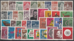 BRD: 1966, Jahrgang Komplett, Mi. Nr. 489-528.  **/MNH - Collezioni Annuali