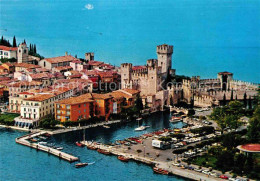 72900707 Sirmione Lago Di Garda Fliegeraufnahme Schloss Hafen  Sirmione Lago Di  - Other & Unclassified