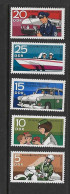 ALLEMAGNE-RDA 1970 POLICE  YVERT N°1292/1296 NEUF MNH** - Polizei - Gendarmerie