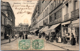 92 ASNIERES SUR SEINE - Un Coin De La Rue De La Station. - Asnieres Sur Seine