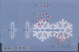 SLOVENIA 2014 INTERNATIONAL YEAR OF CRYSTALLOGRAPHY JOINT ISSUE WITH BELGIUM LOT OF 5 MINIATURE SHEETS MS MNH - Emissioni Congiunte