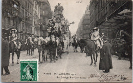 75 PARIS - Mi Careme 1910, Le Cortege Rue Gay Lussac.  - Autres & Non Classés