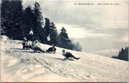 SUISSE - Au Chalet A Gobet, Une Partie De Luges  - Autres & Non Classés