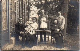 SUISSE - RIANT CLOS - CARTE PHOTO - Une Famille Nov 1908 - Otros & Sin Clasificación