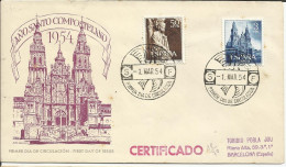 ESPAÑA, 1954 - FDC